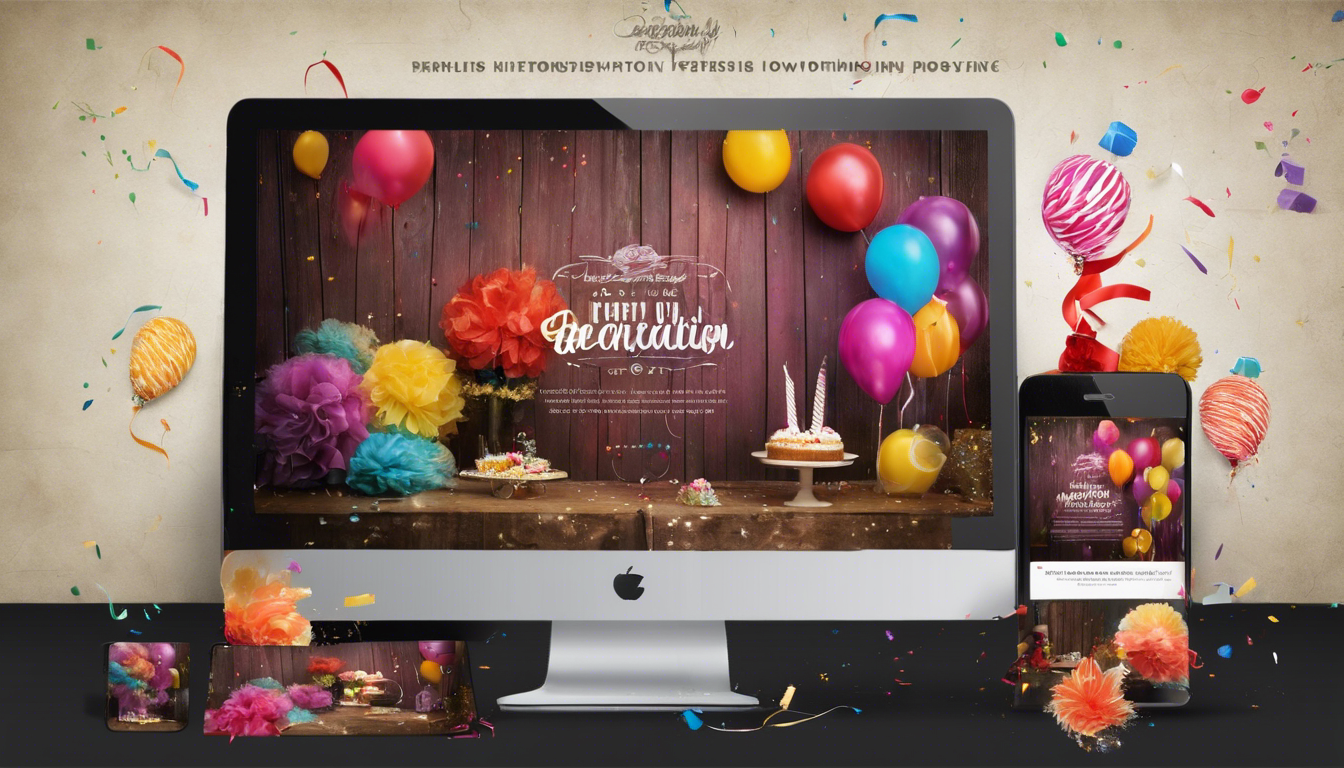 Comment créer un site de décoration de fête unique et mémorable ?