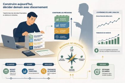 Chef de projet R&D examinant un prototype avec son équipe dans un laboratoire